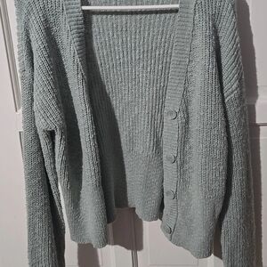 Nine West Women's Soft Gray Knit Cardigan